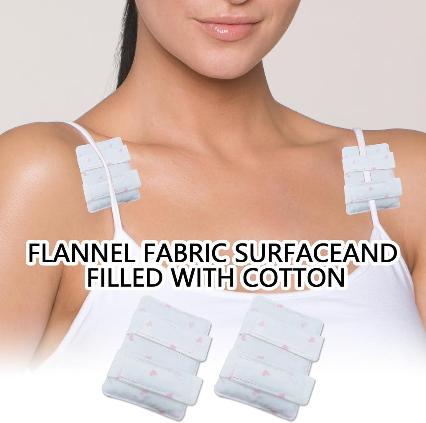 Bra Strap Pad Protector for Chest Port Pacemaker Pillow Post Surgery Bra Strap Cushion for Chest Heart Support Chemo Port Pillow for Bra Strap, 2PCS