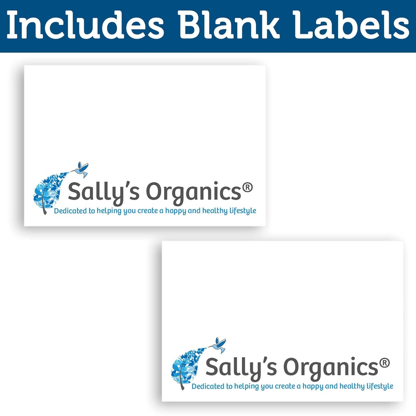 Sally's Organics Empty Blue Glass Small Portable Atomizer Spritzer, 2 Pack (4oz)