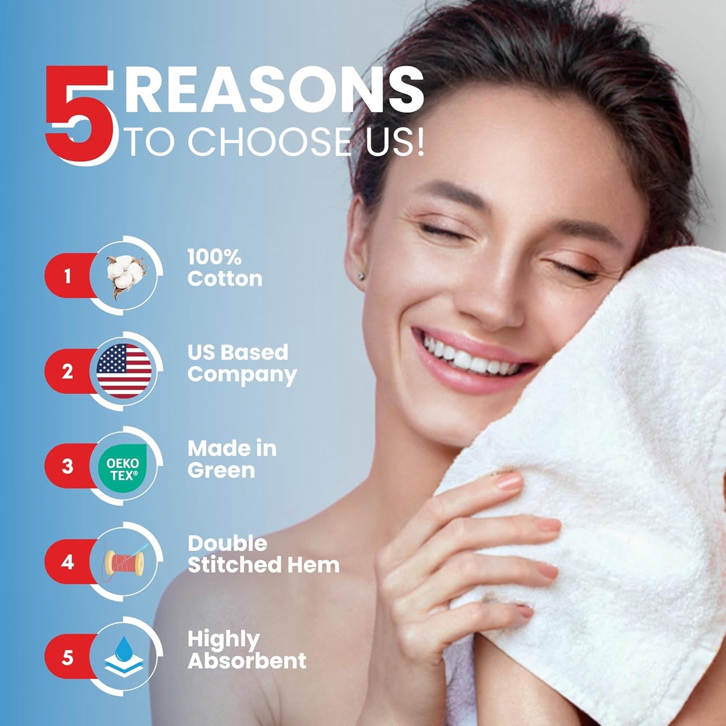 Infinitee Xclusives Luxury Wash Cloths for Showering [13x13] – 100% Cotton Washcloths [Pack of 12], Soft and Absorbent Face Towels for Bathroom Wash Clothes, Gym, and Spa (Shadow Grey)