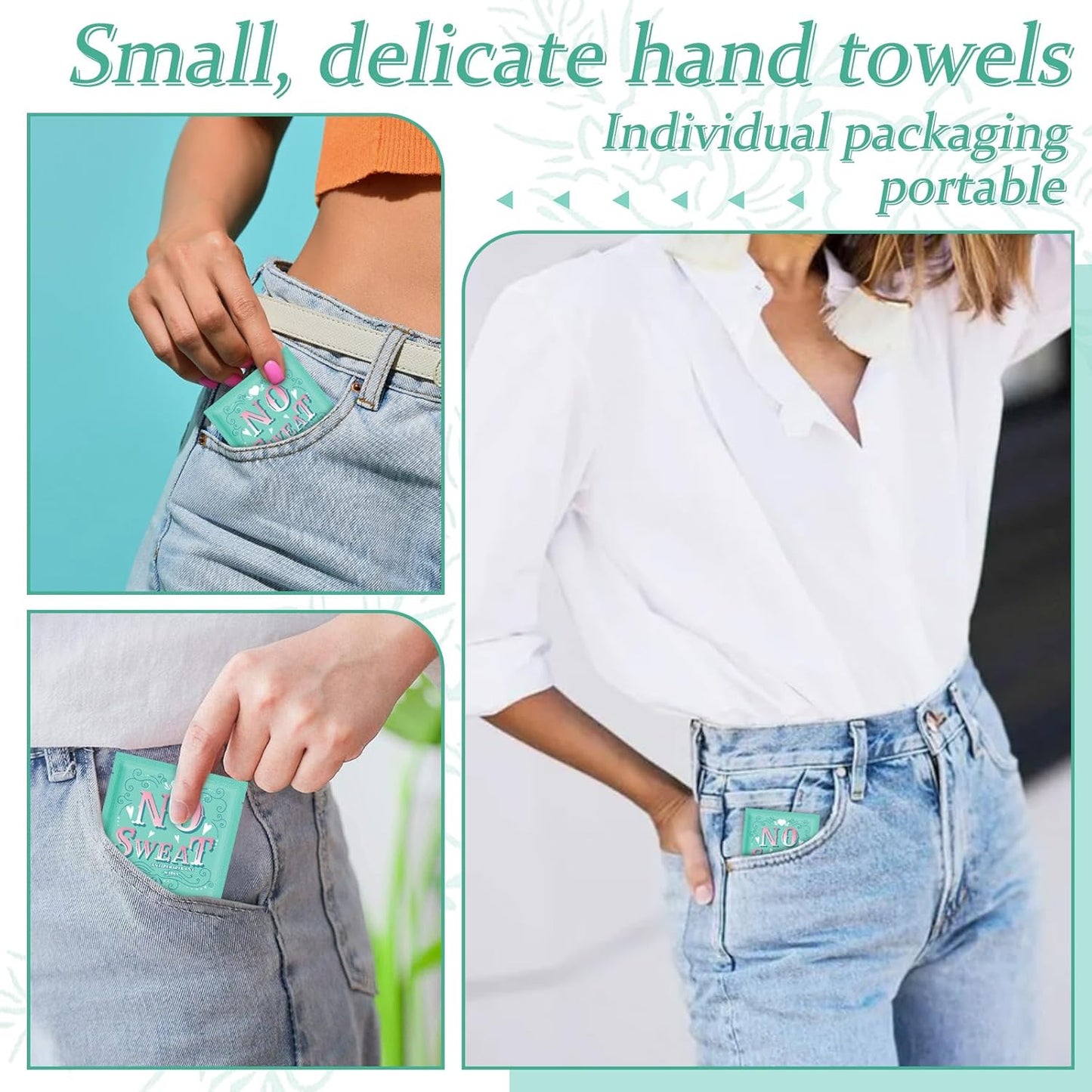 Travel Deodorant 200 pieces of Antiperspirant deodorant Wipes And Body Wipes Individually Wrap Hypoallergenic Mini Deodorant Underarm Sweating And Travel To Clean Skin For Female Male Teenagers