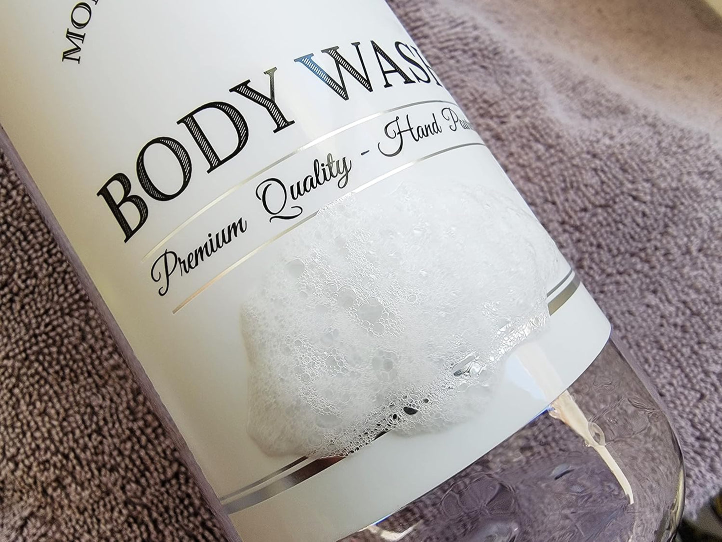 Clear Refillable Shampoo and Conditioner Bottles - Body Wash, Shampoo and Conditioner Dispenser - PET Plastic Shampoo Bottles Refillable with Pump - Waterproof Labels - 16 oz, 3 Pack (Black Satin)