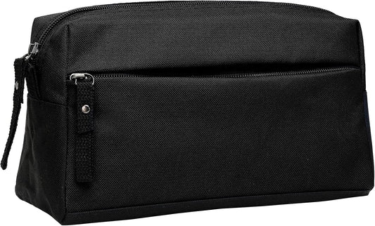 BuyAgain Toiletry Bag, Toiletry Travel Bathroom Bag Waterproof Cosmetic Make up Pouch Dopp Kit For Men or Women, Black