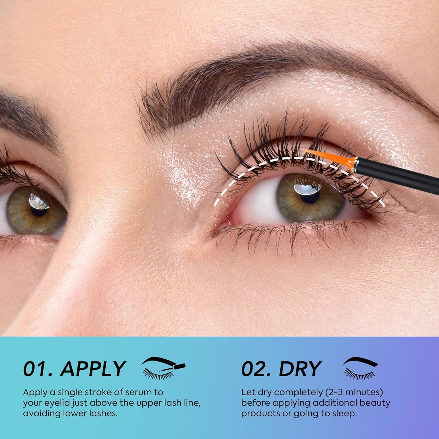 Premium Lash Serum for Eyelash Growth Serum, Advanced Lash Growth Formular for Longer, Fuller and Thicker Lashes and Brows 5ml