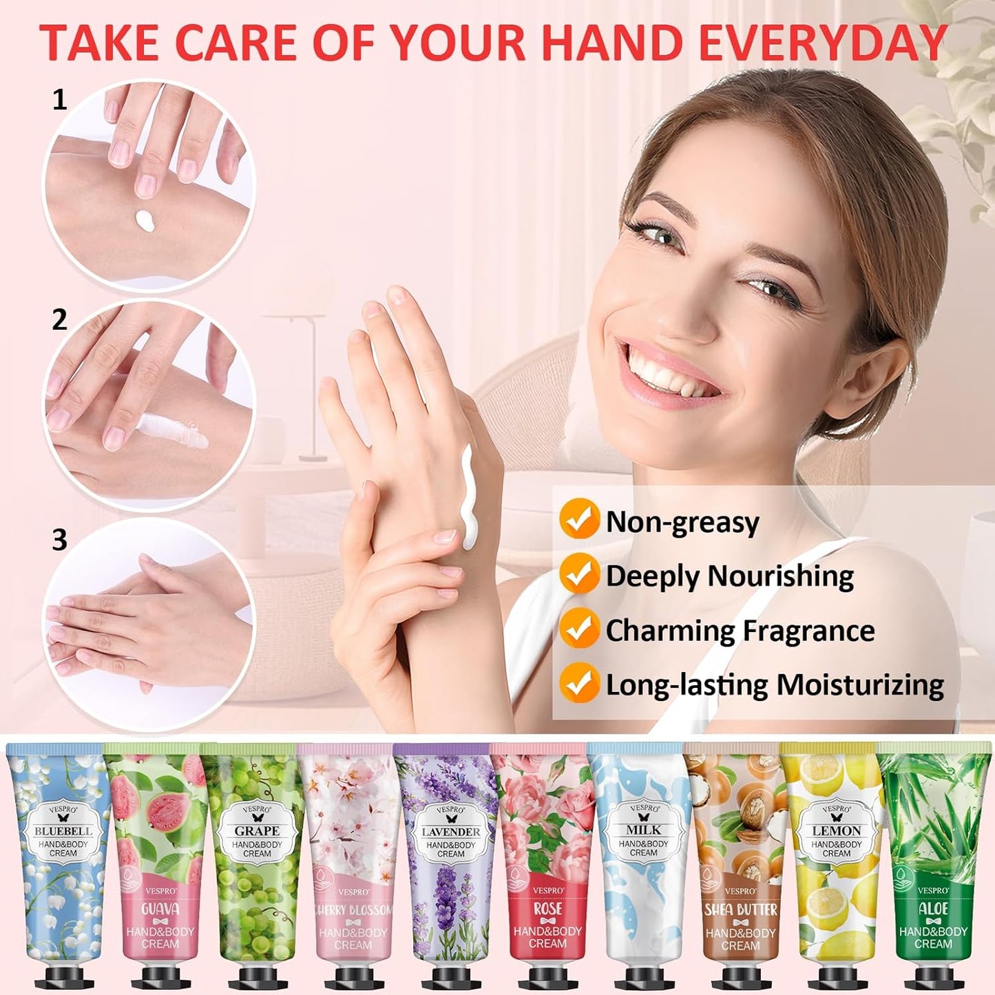 210 Pack Moisturizing Hand Cream Gifts Set, Stocking Stuffers for Wome, Hand Lotion Travel Size for Dry Cracked Hands, Bulk Hand Lotion for Christmas Gifts, Mom Gifts, Bridesmaid Gifts, Small Gifts
