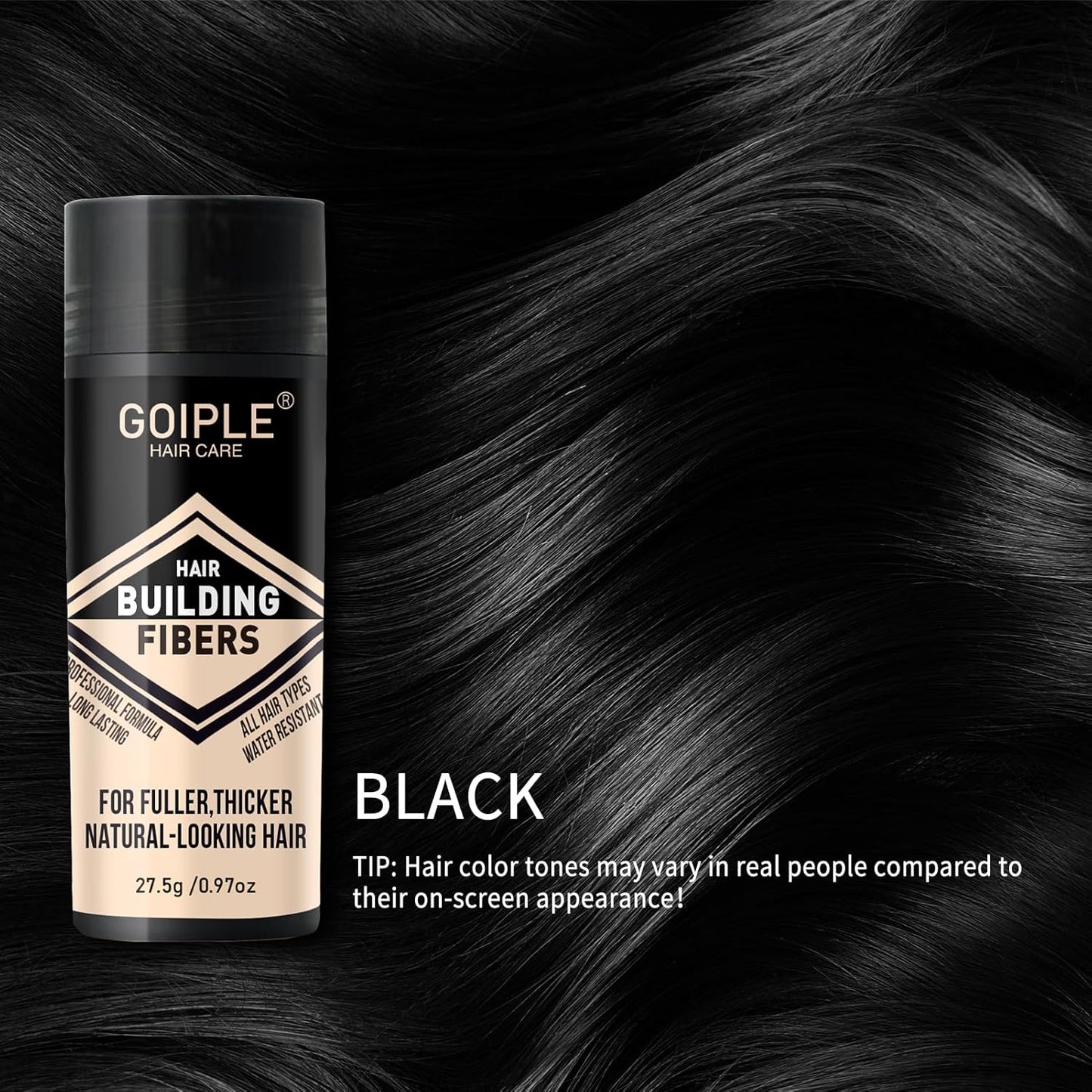 Hair Thickening Fibers&Pump Applicator Set Professional Hair Styling Set- Hair Fibers Barber Enhancement Spray for Mens Hair&Beard- Hairline Enhancer & Volumizing Spray Barber Enhancement Card(Black)