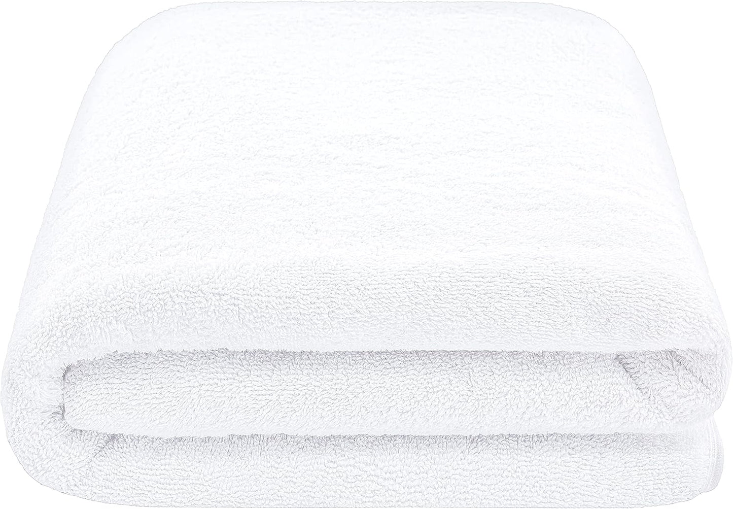 American Soft Linen Oversized Bath Sheet 40x80 Extra Large for Bathroom, 600 GSM 100% Cotton Turkish Jumbo Bathsheet Towels for Adults, White Bath Sheet