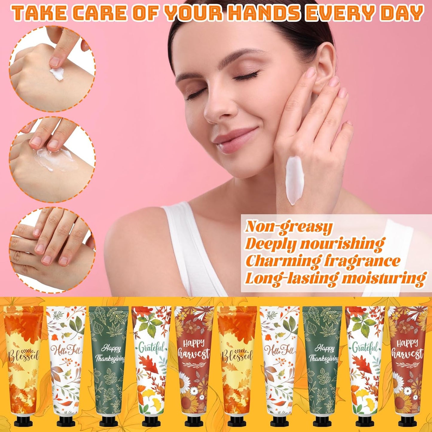 10 Pcs Thanksgiving Fall Hand Lotion Gifts Bulk for Women Maple Leaves Hand Cream 30ml Natural Botanical Fragrance Mini Lotion for Chapped Hands Travel Thanksgiving Autumn Party Supplies
