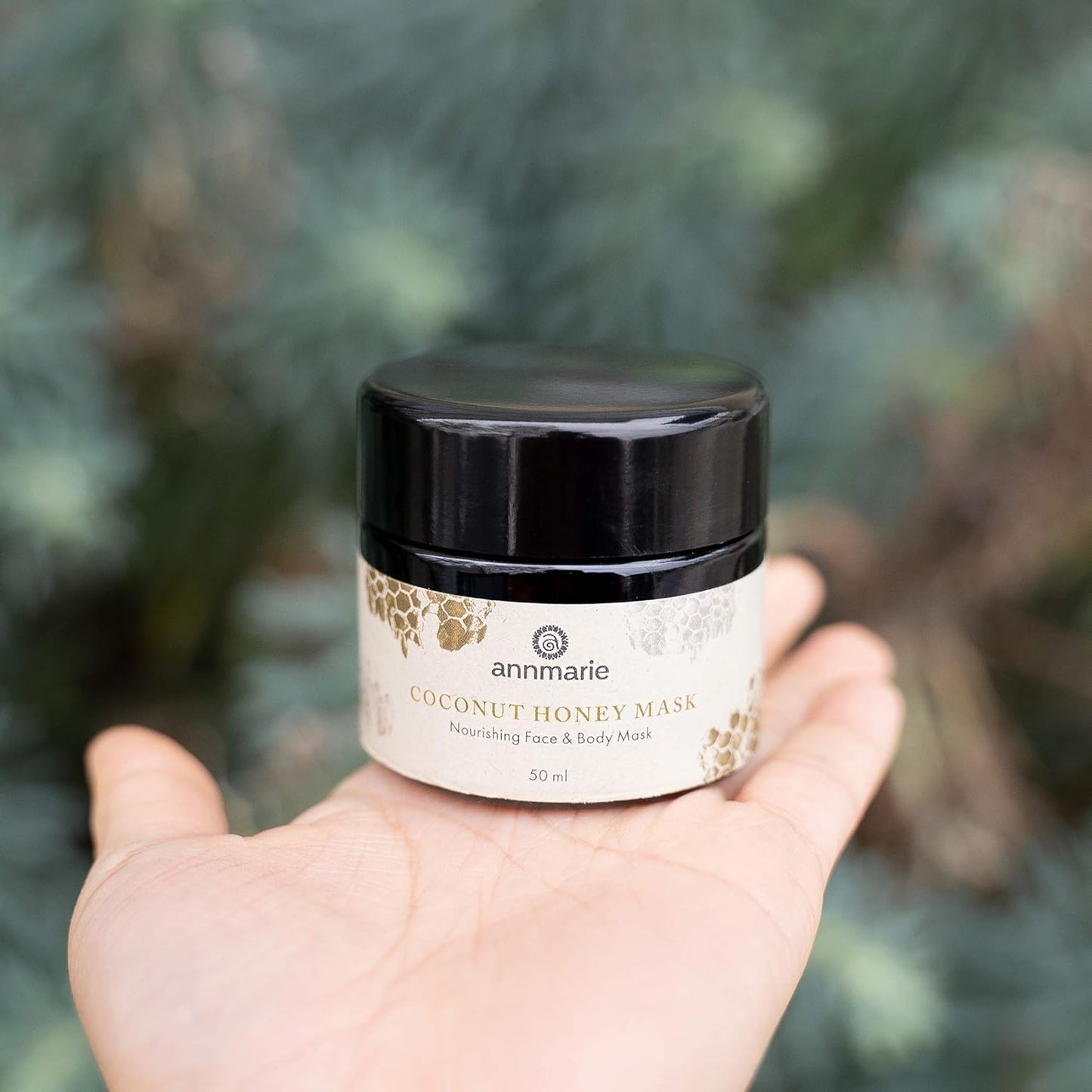 Annmarie Skin Care Coconut Honey Mask - With Extra Virgin Coconut Oil & Mountain Wildflower Honey, Moisturizing & Exfoliating Mask for Dull, Dry & Sun-Damaged Skin, All Skin Types (50mL, 1.7 fl oz)