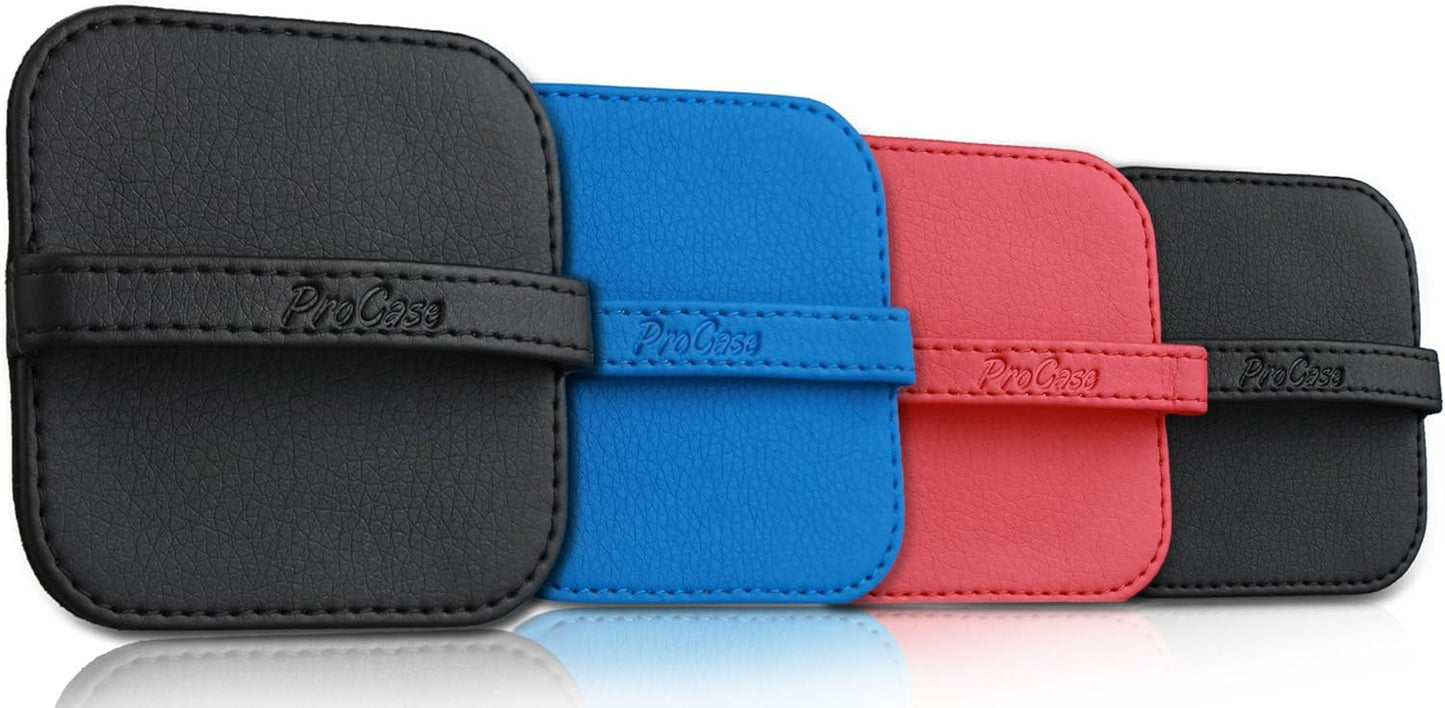 ProCase 4 Pack Screen Cleaning Pad, Elastic Strap Soft Cloth Wipes Screen Cleaner for iPad, iPhone, MacBook, Tablets, Laptop, Cellphone, Computer, Camera, TV Screen -Color Mixed