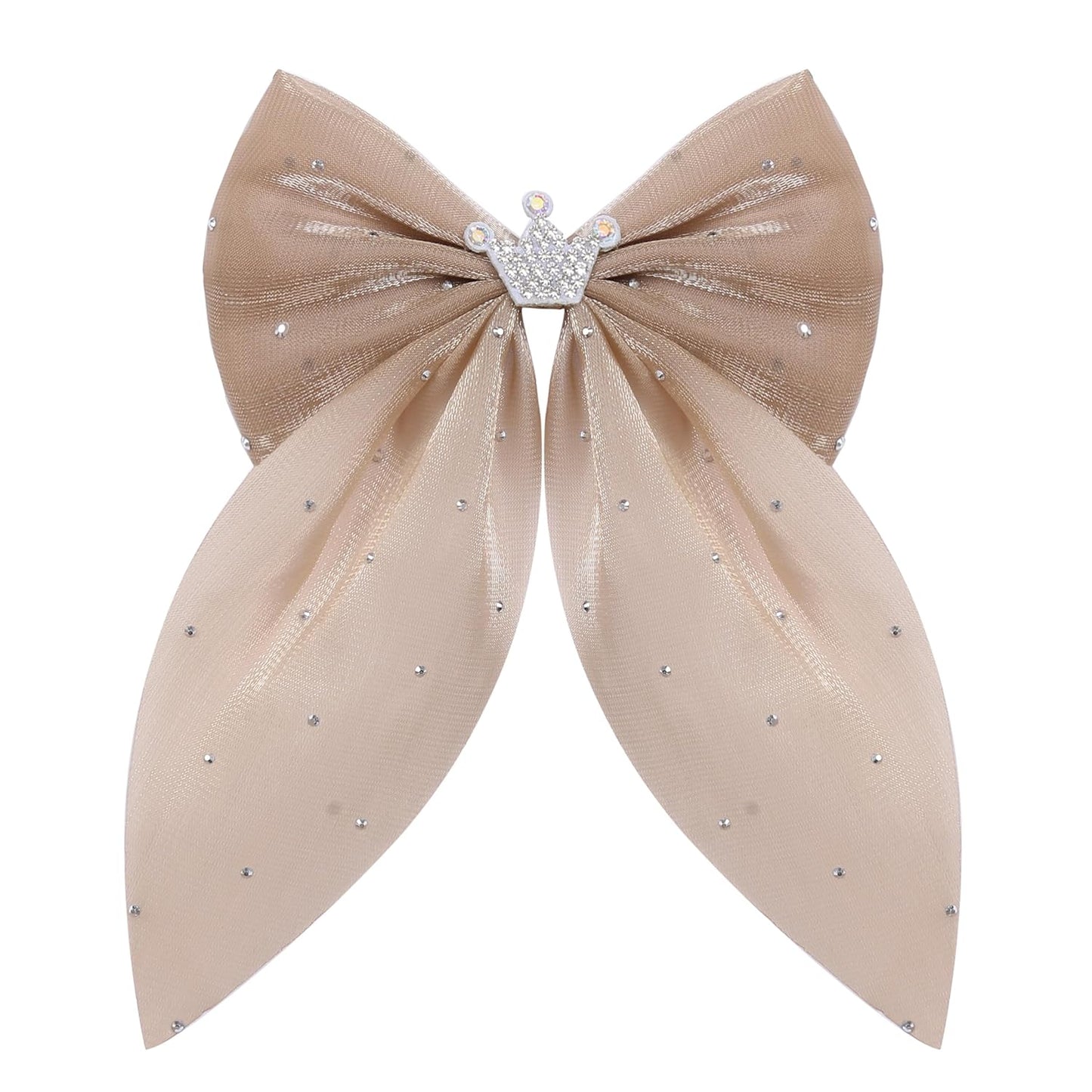 Elegant Hair Bow Set Sweet Styles with Crystal and Pearl Accents Fashion Hair Clips for Girls (Brown/Burgundy/Navy Blue1)