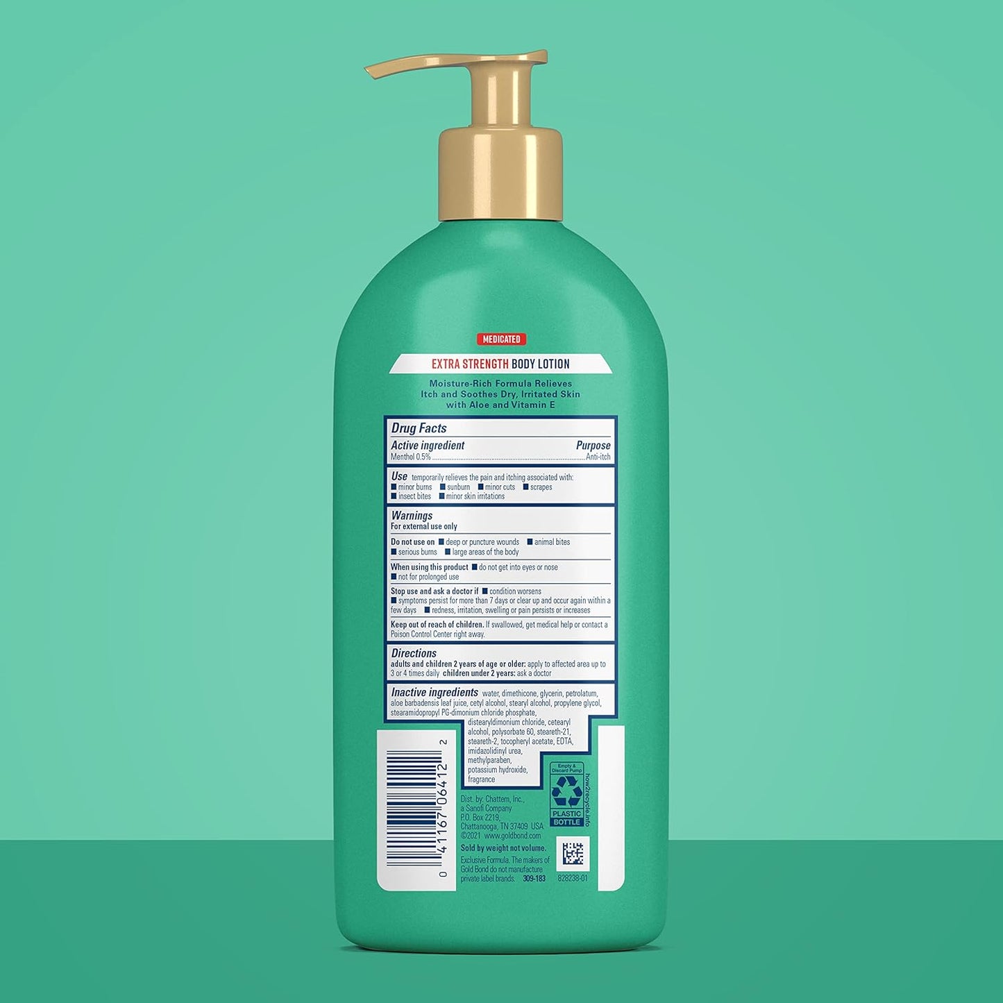 Gold Bond Medicated Extra Strength Body Lotion, 14 oz., Moisturizes, Relieves & Soothes