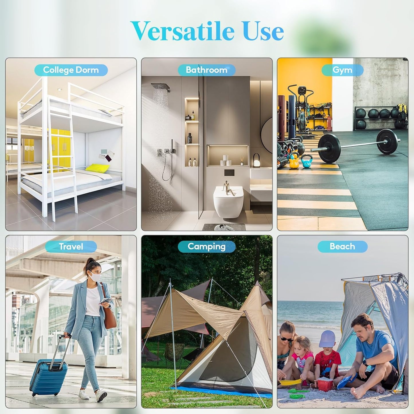 Lifewit Mesh Shower Caddy Freestanding Portable Shower Tote Bag for College Dorm, Bathroom, Gym, Travel, Quick Dry Hanging Organizer with 7 Storage Pockets for Toiletry Essentials,Purple