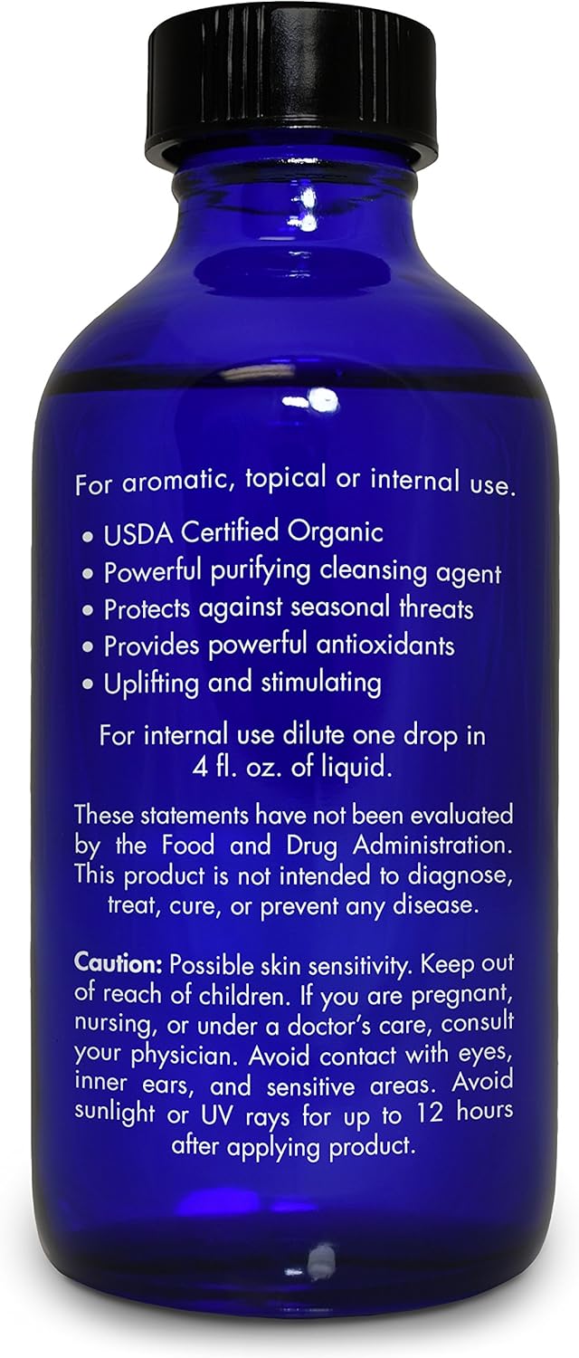 Organic, Orange Essential Oil, Food Grade, for Baking, Skin – 100% Pure, Wild, Orange Oil, Safe for Ingestion, by Zongle Therapeutics, 4 OZ