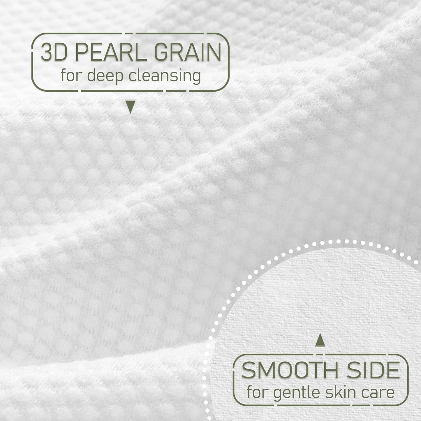 Christmas Style WOWOTEX Disposable Face Towel Biodegradable Large Dry Face Wipes 120 Count/2 Box Extra Thick Soft Clean Facial Towels for Sensitive Skin, Facial Cleansing, Nursing, 10"×12"