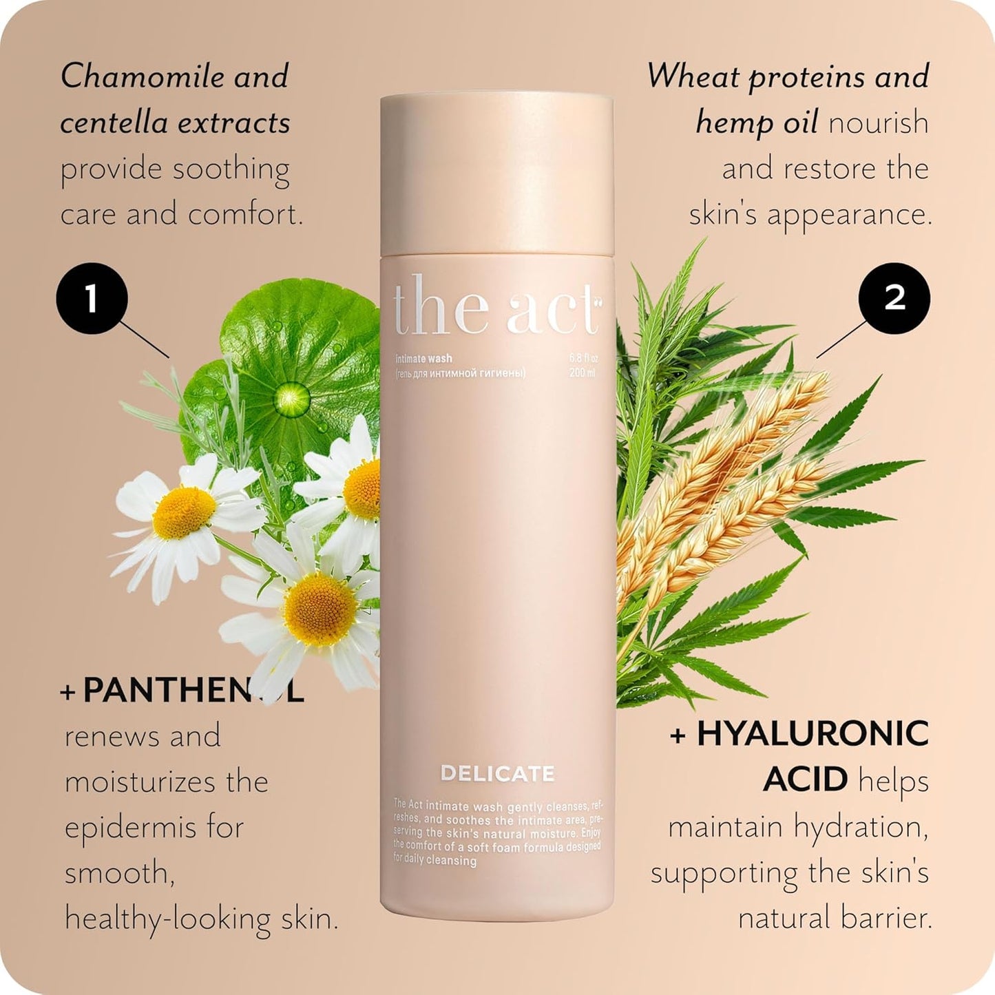 Feminine Wash for Women - Gentle pH-Balanced Cleanser for All Skin Types, Including Sensitive Skin - Daily Comfort and Freshness, 6.8 fl oz