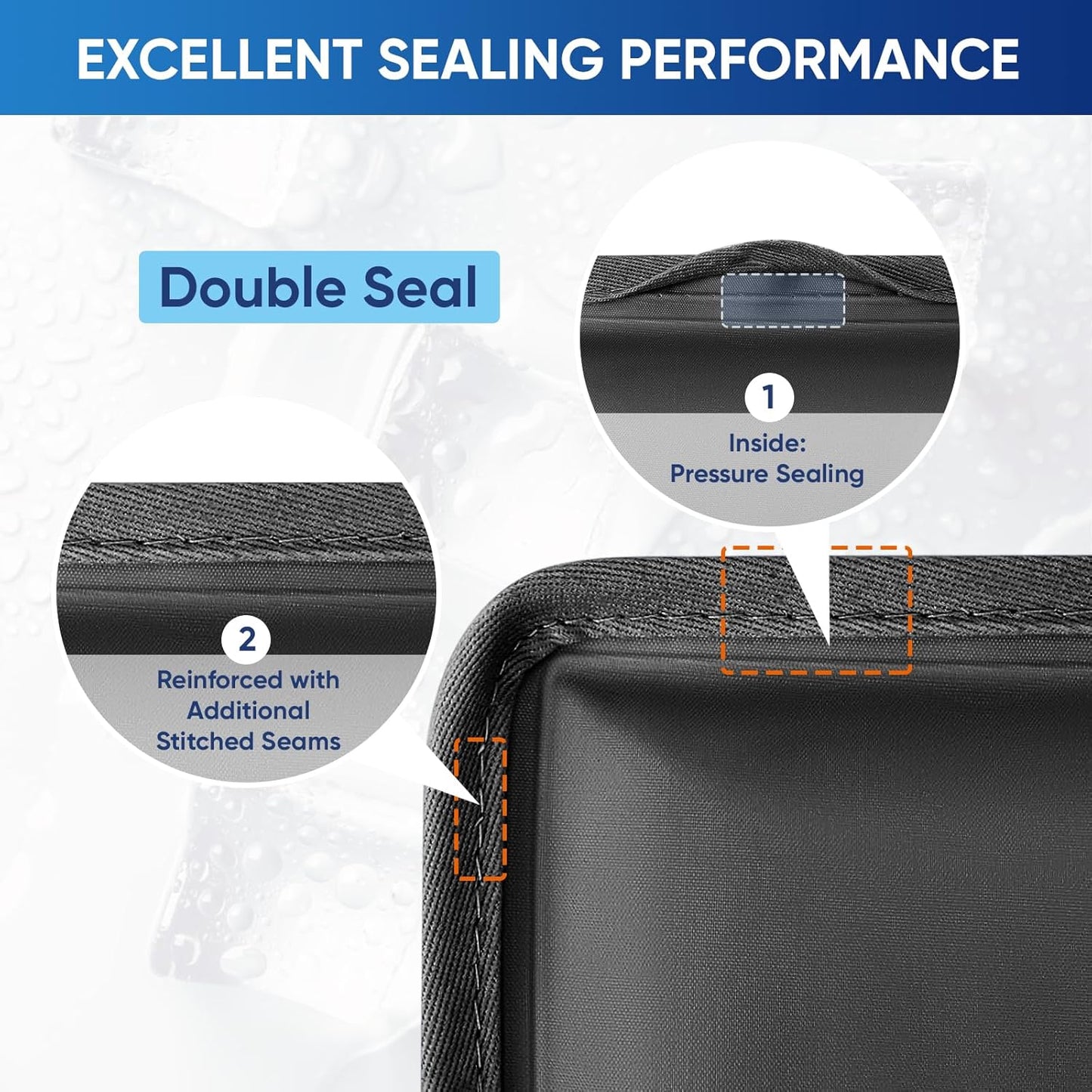 APEXUP Gel Ice Packs for Injuries Reusable, Flexible Double Sided Cold Packs for Injuries, Ice Pack for Knee, Shoulder, Back, Hip, Leg, Arm (Black, S, 2PK)