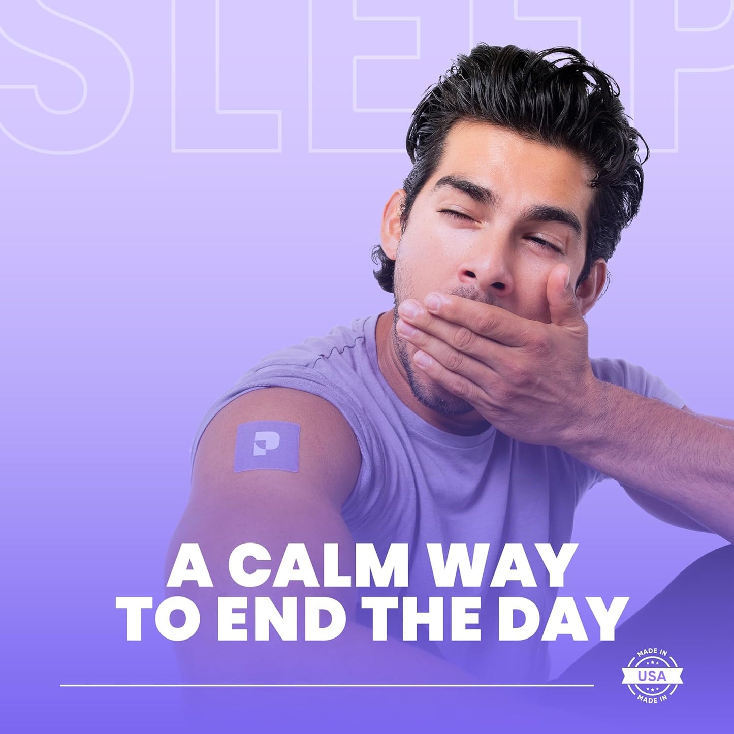 Pure Patch Sleep Patch – Plant-Based Vegan Topical Patch – Magnesium Glycinate – GABA – L-Theanine – Apigenin – Non-Ingestible – Water-Resistant – Gentle on Skin – Gluten Free – Made in USA –30Patches