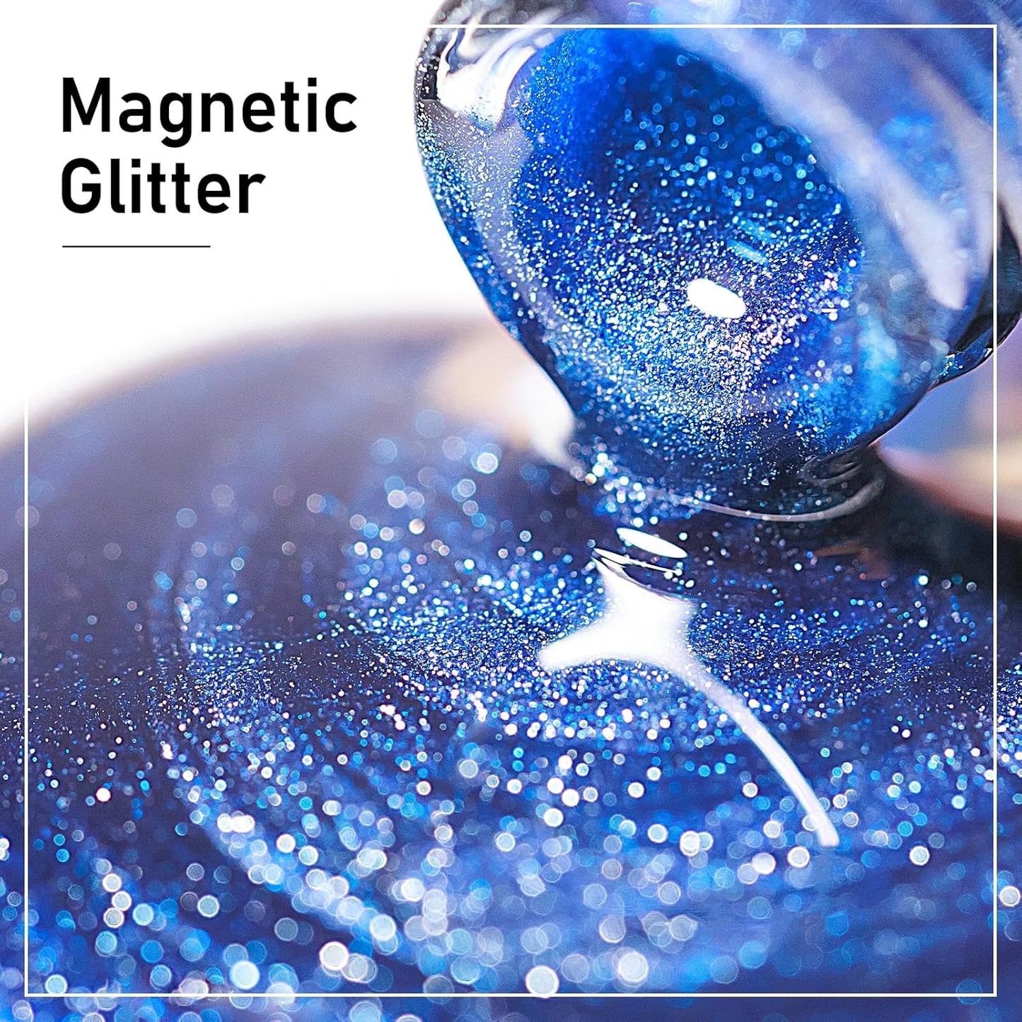 MIZHSE Cat Eye Gel Nail Polish: 8 Colors Summer Magnetic Gel Polish Kit with Magnet Stick, Shimmery Glitter Neon Colors Green Yellow Blue Soak Off Nail Art Salon Home Manicure Women Gift