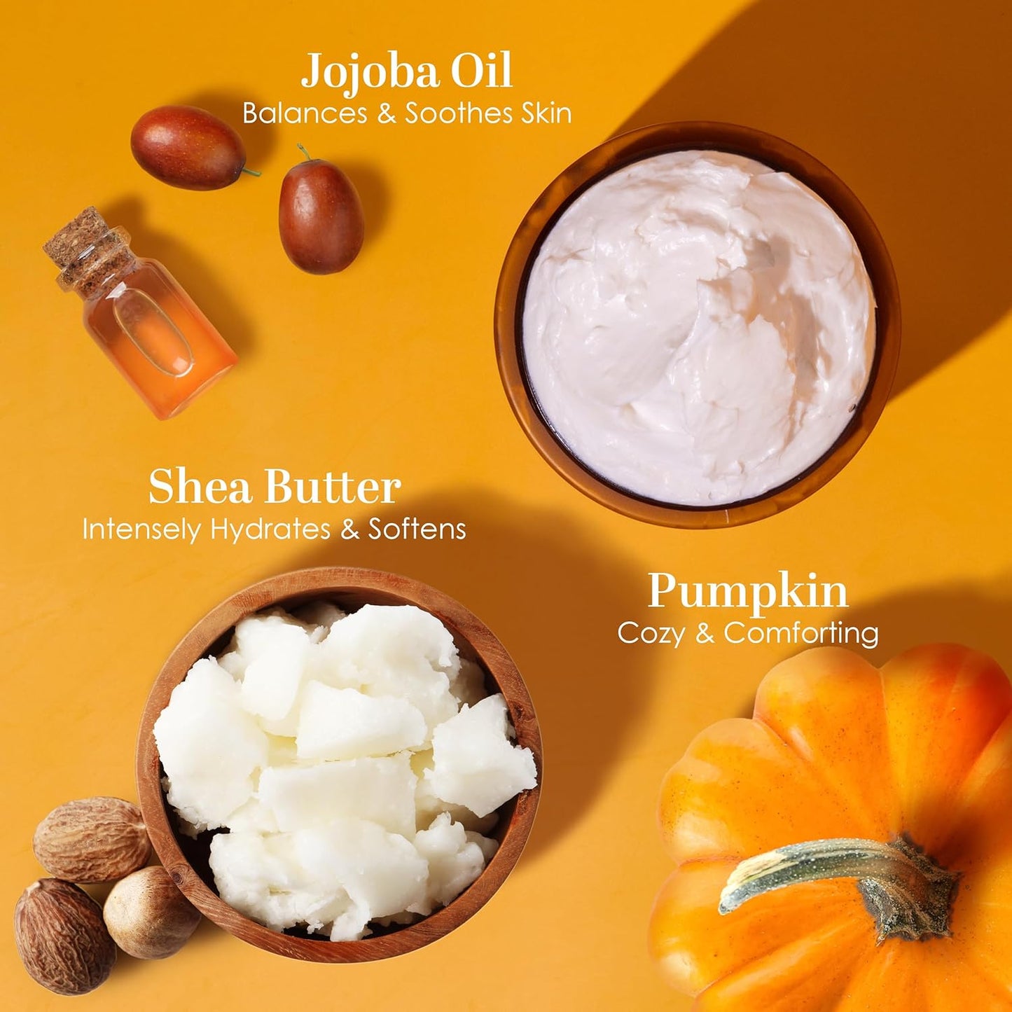 Pumpkin Body Butter with Organic Shea Butter | Pumpkin Spice Lotion for Women | Non Greasy Body Cream | Fall Body Care Favorite with Pumpkin Spice Scent