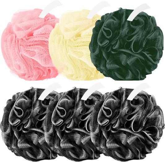 Amazerbst loofah,6 Pack Shower loofah loofah Sponge,50g Bath Sponge Body Scrubber for Women and Men