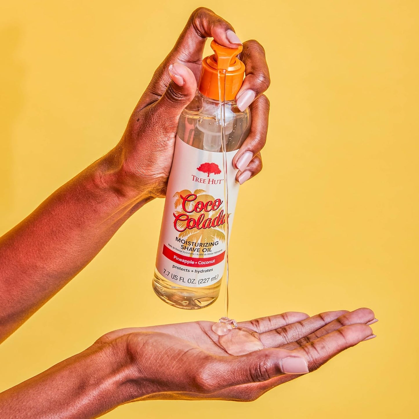 Tree Hut Coco Colada Moisturizing Shave Oil, Gel-to-Oil Formula, Ultra Hydrating Barrier for a Close, Smooth Shave, For All Skin Types, 7.7 fl oz