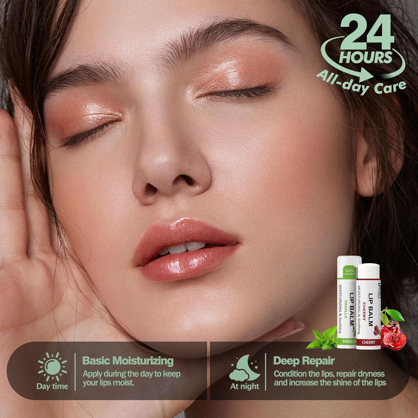 88 Pack Lip Balm Bulk, Fruit Lip Balm Variety Pack, Natural Moisturizing Balms for Dry Cracked Lips, Hydrating for Men Women Kids - 10 Flavors