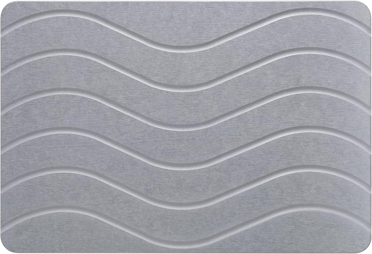 Absorbent Stone Bath Mat, Diatomaceous Earth Shower Mats, Non-Slip Water Absorbing Diatomite Stone Mat for Bathroom Floor, Quick-Drying Easy to Clean (23" x 16" Gray)