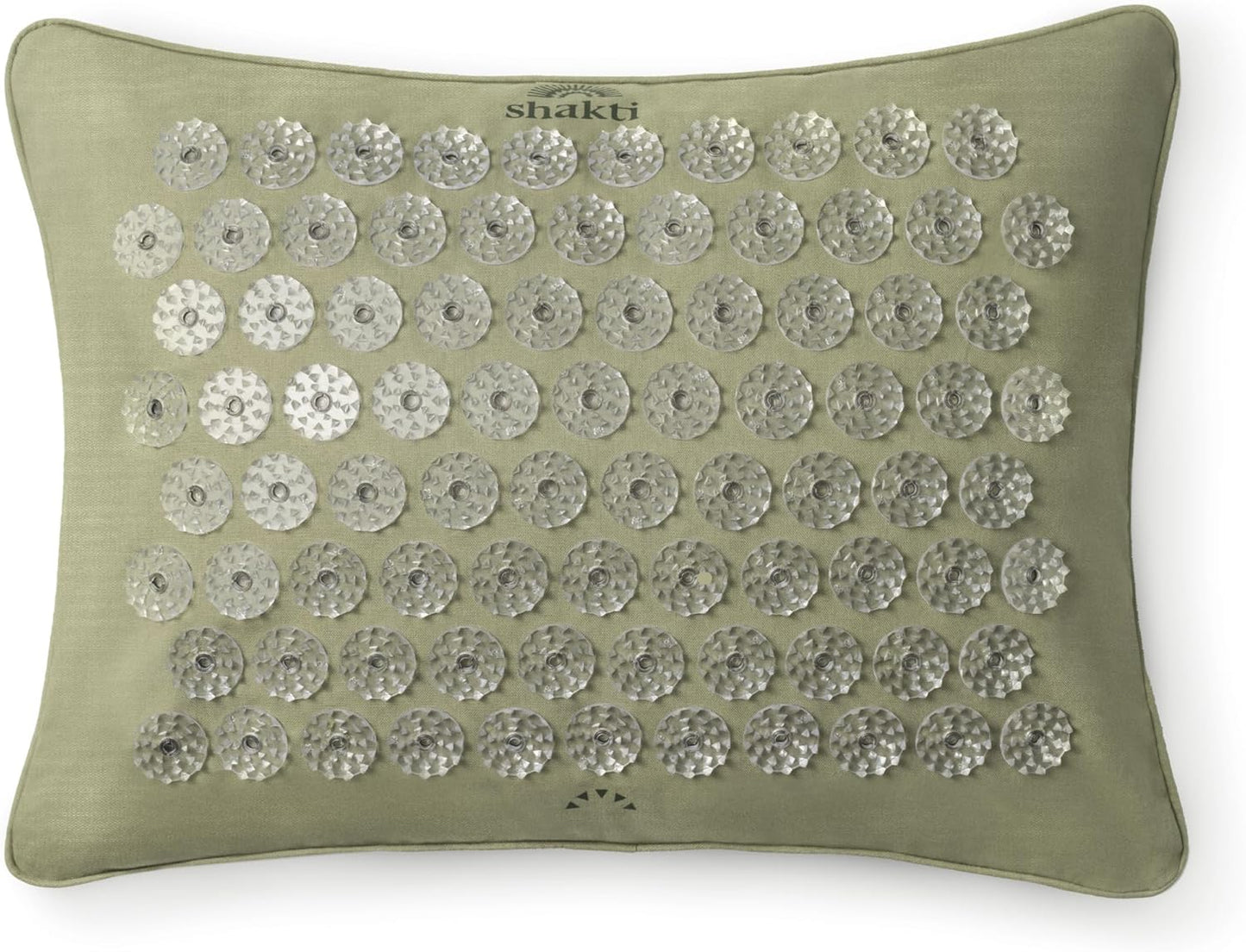 ShaktiMat Premium Acupressure Pillow, Level 1 Intensity in Tulsi, Massage Muscles, Aid Sleep & Unlock Inner Tension | Similar to Acupuncture | FSA/HSA Eligible | Organic Cotton Certified