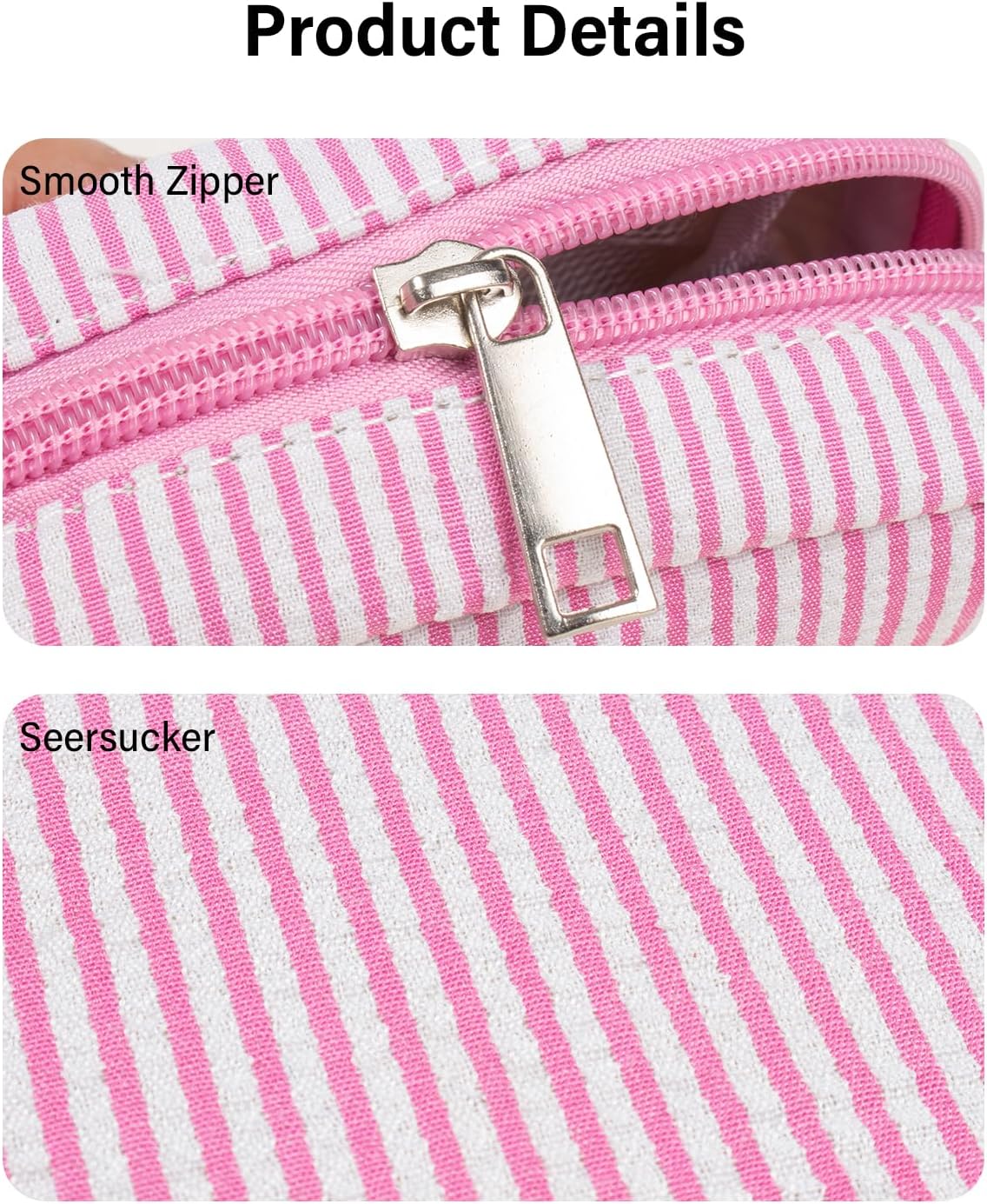 2Pcs Mini Makeup Bag, Small Makeup Pouches for Purse Cute Cosmetics Bag Pouch with Slip-in Pockets Small Travel Toiletry Bag Zipper Makeup Aesthetic Accessories Storage Bag