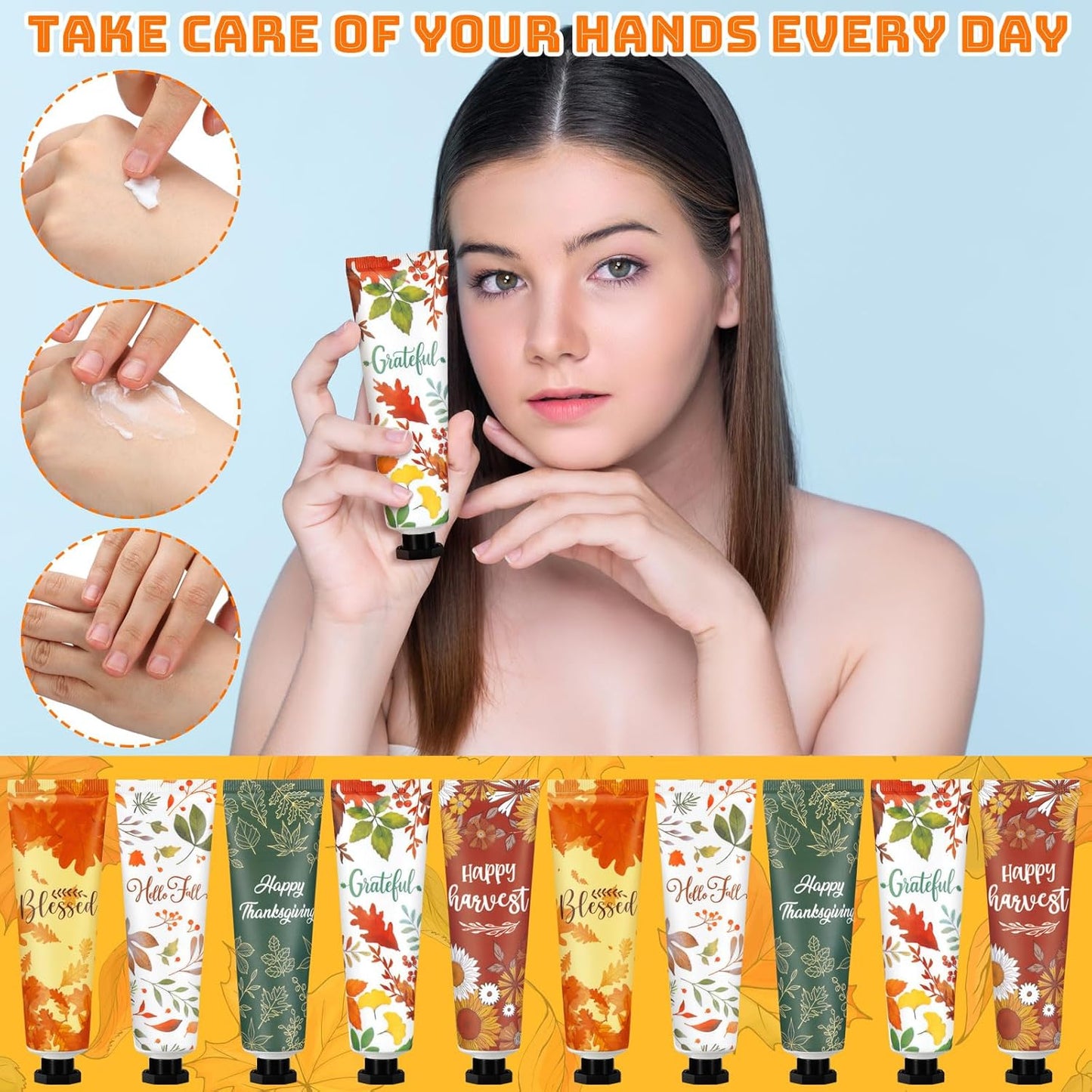 20 Pcs Thanksgiving Fall Hand Lotion Gifts Bulk for Women Maple Leaves Hand Cream 30ml Natural Botanical Fragrance Mini Lotion for Chapped Hands Travel Thanksgiving Autumn Party Supplies