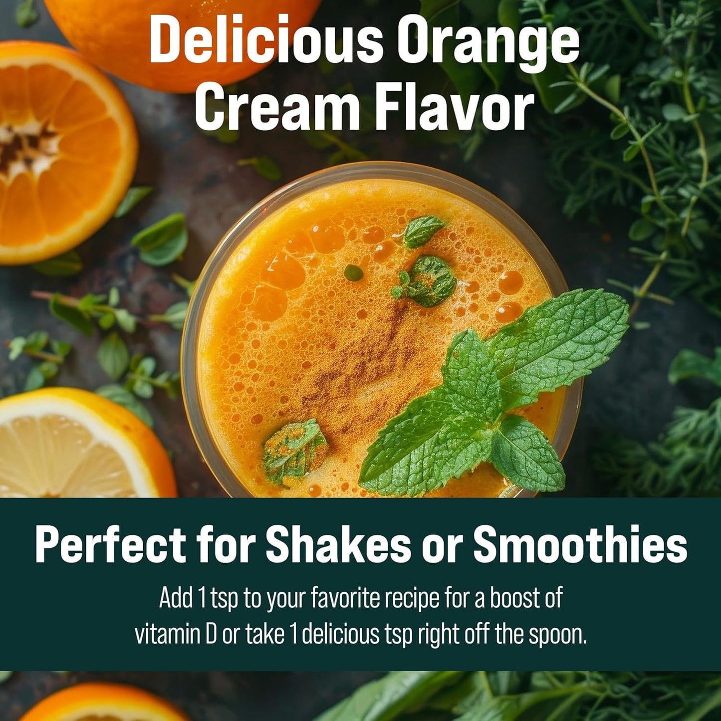 Natural Force Pure Vitamin D – Liquid D3 & K2 with Coconut MCT –1,000 IU, Immunity & Nutrient Absorption Booster- Vegan - Orange Cream, 16 fl oz