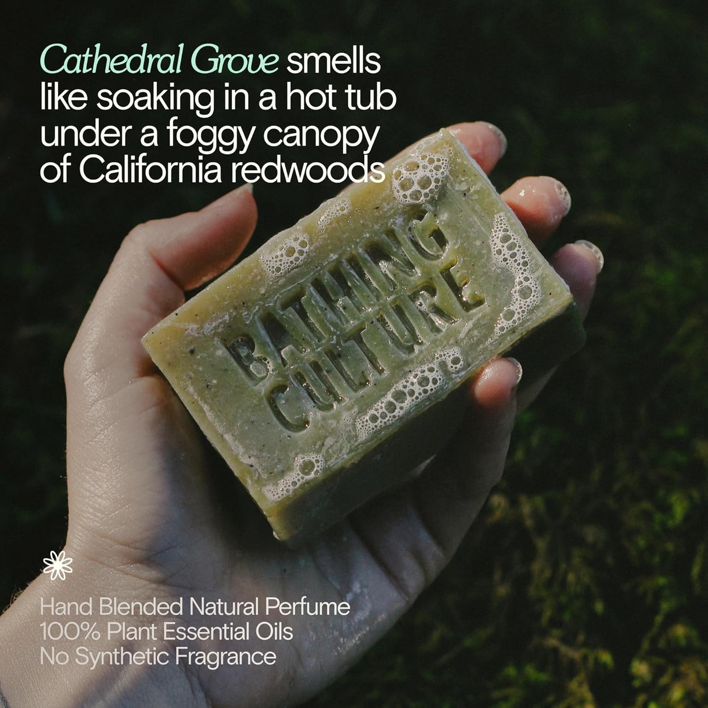 Bathing Culture, Natural Organic Soap Bar for Body, Exfoliating Bar Soap, Infused with Chlorella, Comfrey Root & Aloe, Natural, Biodegradable, Sustainable, Vegan Personal Care, 4.58 oz, 127 g