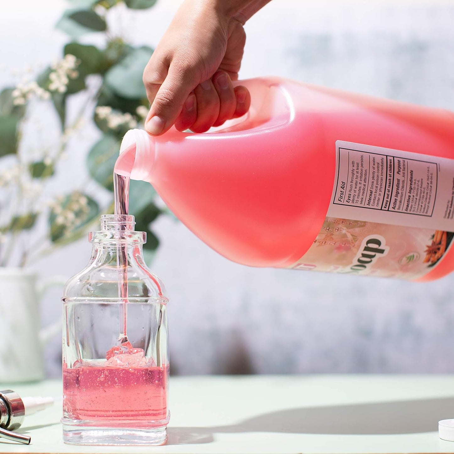 Sanit Silky Clean Antibacterial Liquid Gel Hand Soap Refill - Advanced Formula with Coconut Oil and Aloe Vera - All Natural Moisturizing Hand Wash - Made in USA, Holiday Aroma, 1 Gallon