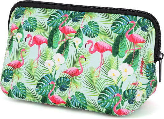 Cosmetic Bag Waterproof Neoprene Zipper Pouch Travel Portable Toiletry Makeup Bags Organizer Case for Women and Girls