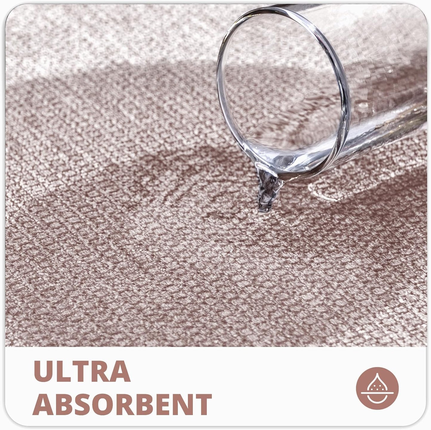 Bath Mat,Ultra Thin Bathroom Runner Rugs,Large Bath Mats for Bathroom,Quick Dry,Non-Slip,Machine Washable,Low Pile,Bath Rug,Shower Outside,Sink,Home Decor Accessories.Beige,2'x5'（24x60inch）