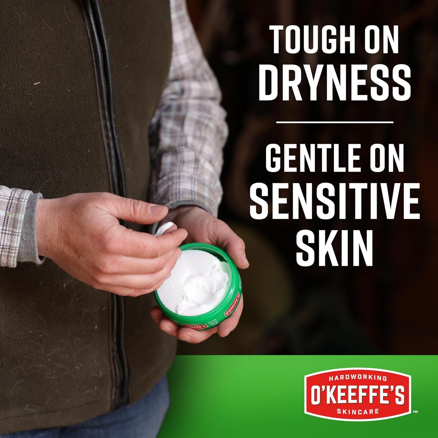 O'Keeffe's Working Hands Hand Cream for Extreme Dryness - 3.4 oz Jar (1 Pack) - Repairing Skincare for Cracked, Dry Hands