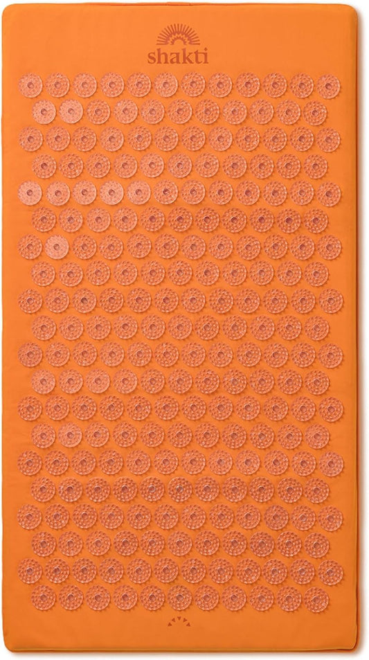 ShaktiMat Premium Acupressure Mat, Level 1 in Amber, Massage Muscles, Aid Sleep & Unlock Inner Tension | Similar to Acupuncture, No Needles Required | FSA/HSA Eligible