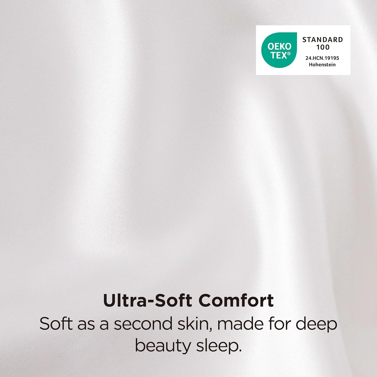 Bedsure King Size Satin Pillowcase Set of 2 - Ivory Silky Pillow Cases for Hair and Skin with Envelope Closure, Similar to Silk Pillow Cases, Gifts for Women Men, 20x36 Inches, 2pcs