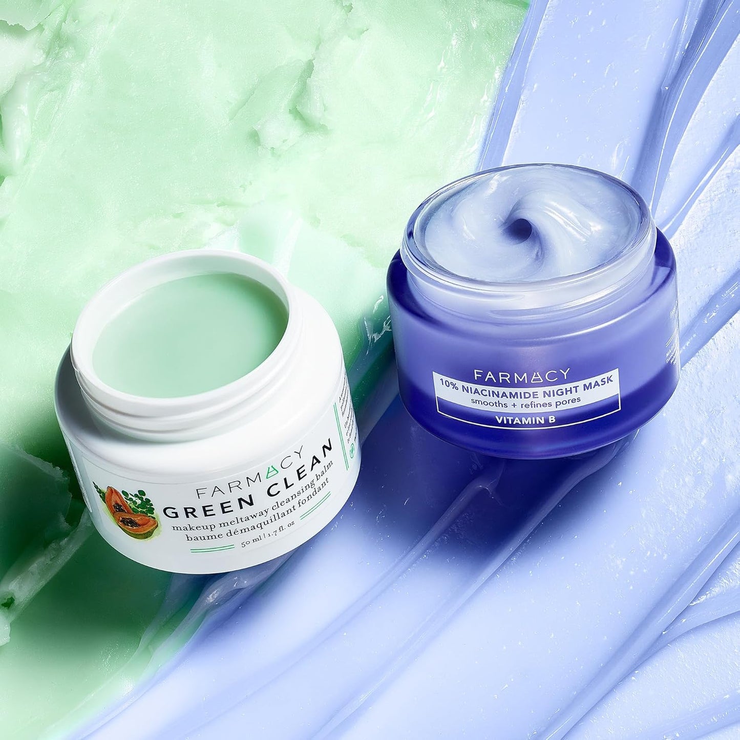 Farmacy Niacinamide Overnight Face Mask - Pore Refining Facial Mask with 10% Niacinamide - Replenishes Moisture Barrier with 3% Panthenol + Blueberry Seed Oil for Soft, Supple Skin (50ml)