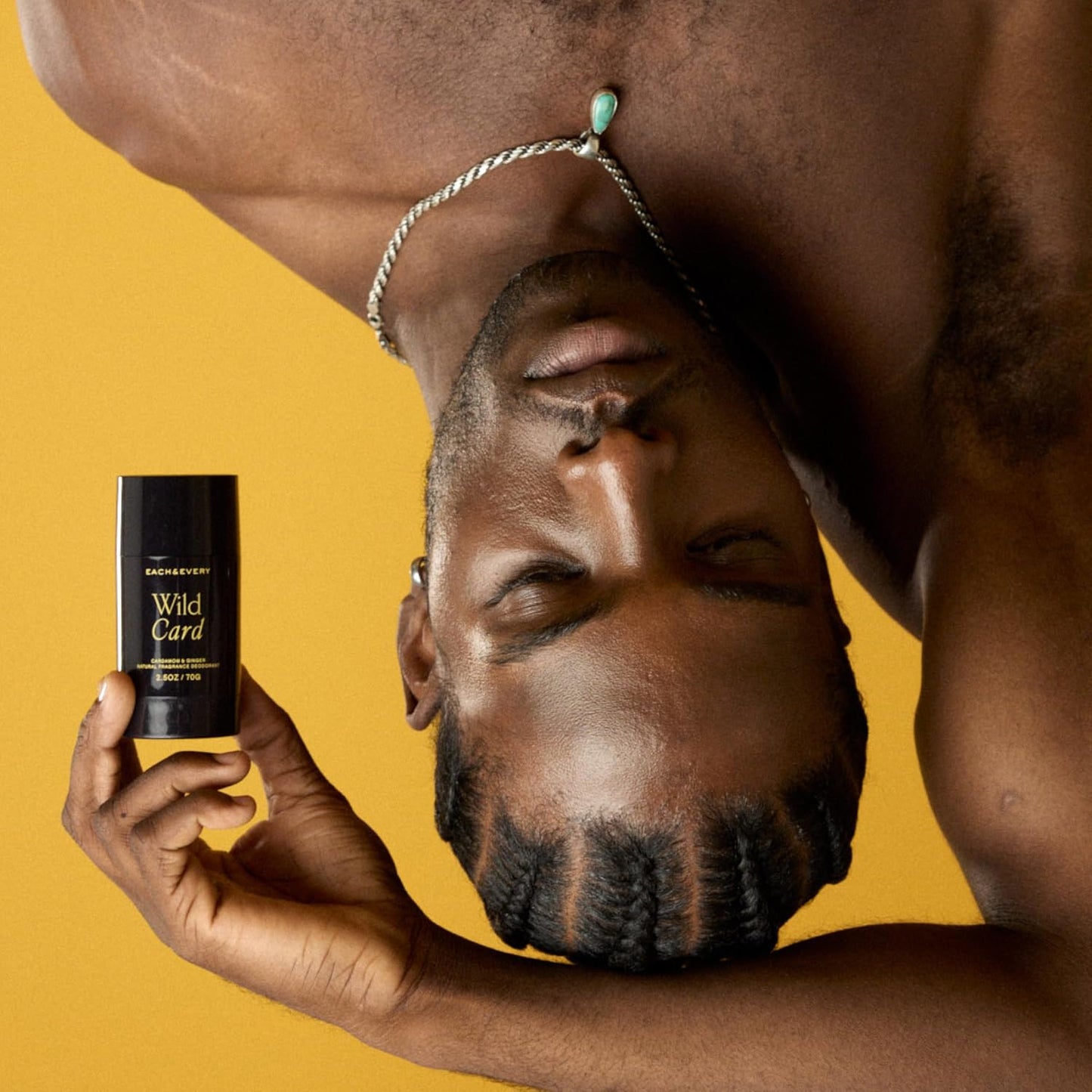 Each & Every All Natural Deodorant for Men & Women - Sensitive Skin, Vegan, Baking Soda & Aluminum-Free Deodorant - Clean Long Lasting Odor Control - Cardamom & Ginger Natural Fragrance, 2.5oz