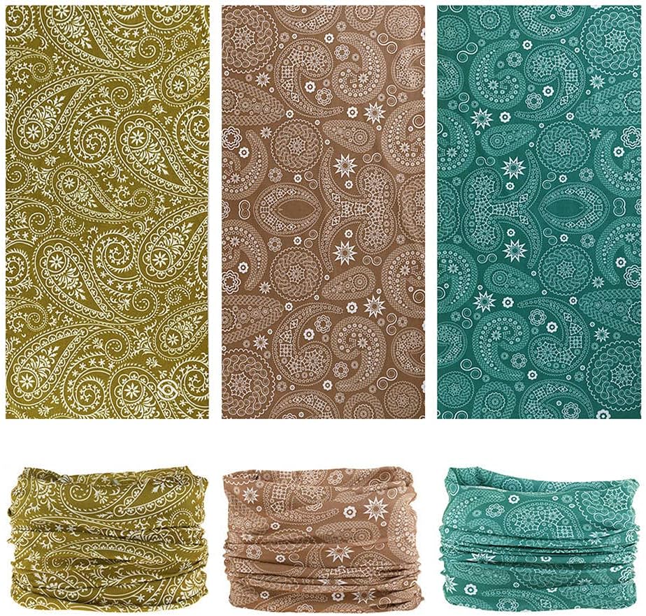 Headband Neck Gaiter Head Wrap Headwear Face Mask Magic Scarf Bandana for Men and Women