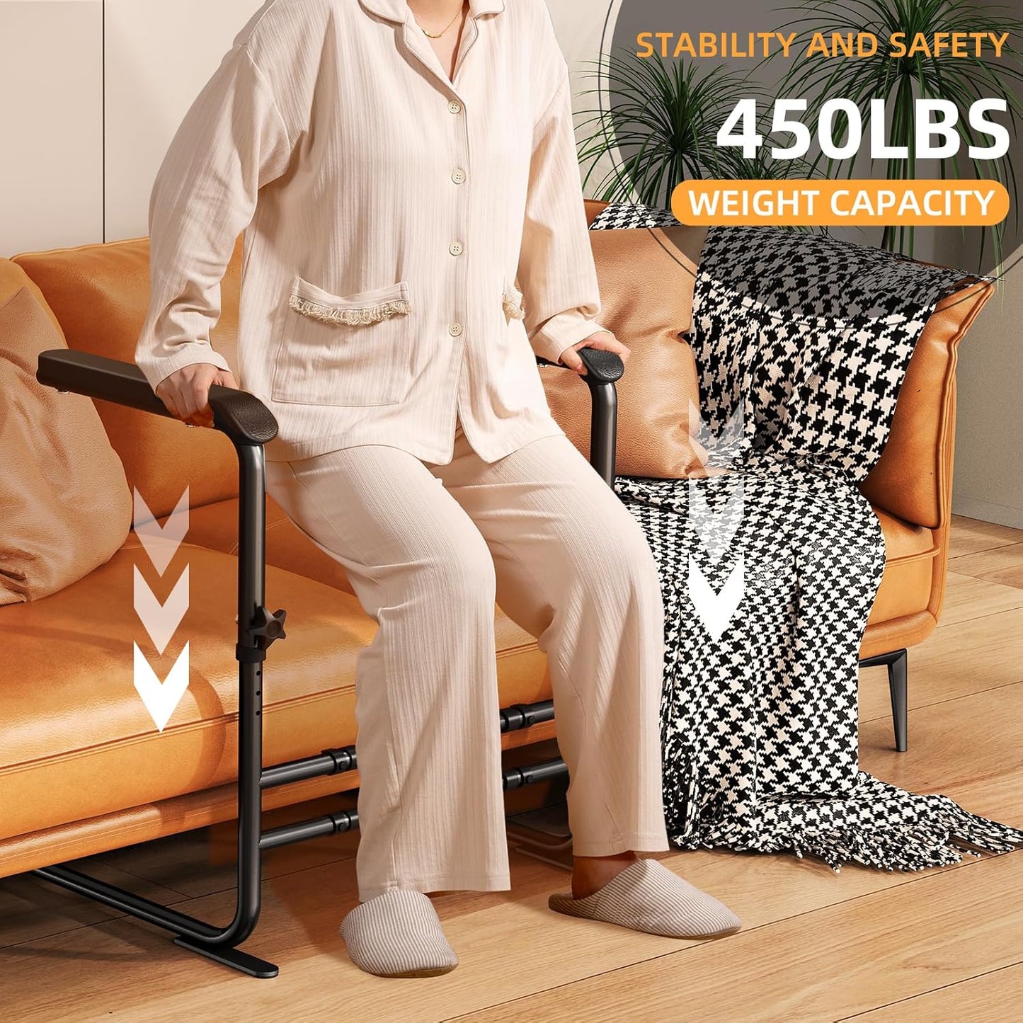 Couch Stand Assist for Elderly, Height and Width Adjustable Chair Sofa Lift Assist Devices for Senior, Disabled,Pregnancy, Chair Mobility Daily Aid, 450 lbs Capacity