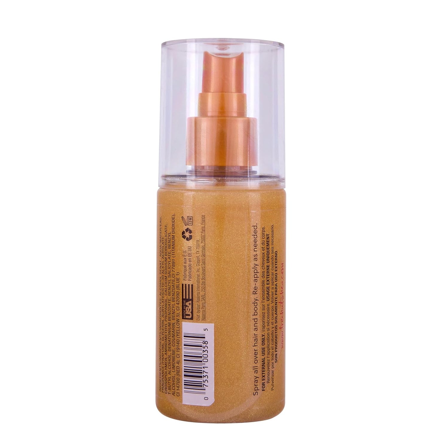 Tree Hut Tropic Glow Shimmer Mist, Light Shimmer Body Spray for a Radiant Look, Tropical Fragrance with Almond, Golden Amber, and Sandalwood, 5.2 fl oz