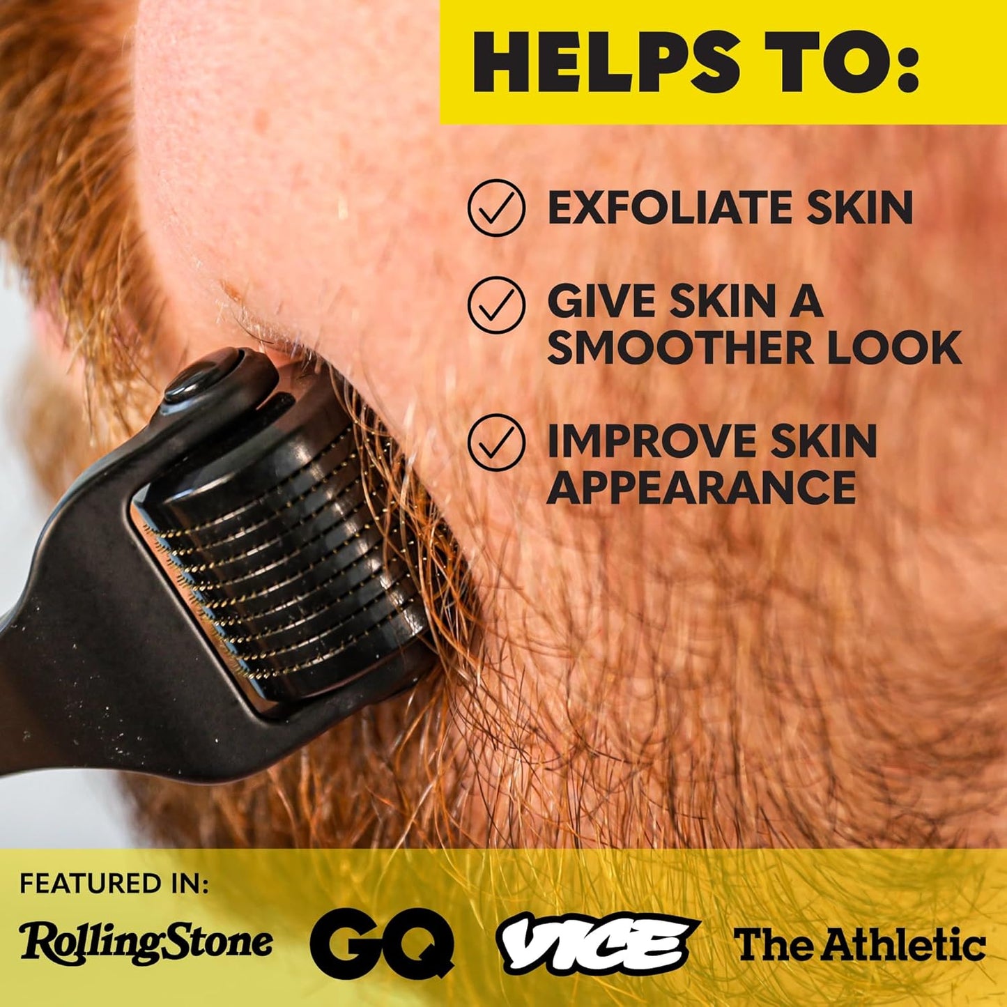 The Beard Club Advanced Beard Growth Kit - Derma Roller, Growth Oil, Vitamins and Vitamin Spray, Shampoo and Boar Bristle Brush - Gift Set - Cedar