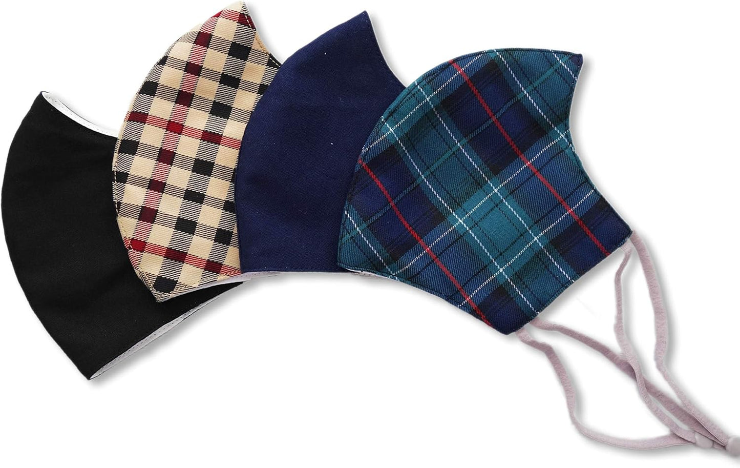 HOPE LOVE SHINE Face Mask Adjustable Filter Pocket Reusable Breathable Washable Cloth Mask Face Masks for Women Men - 4 Pack