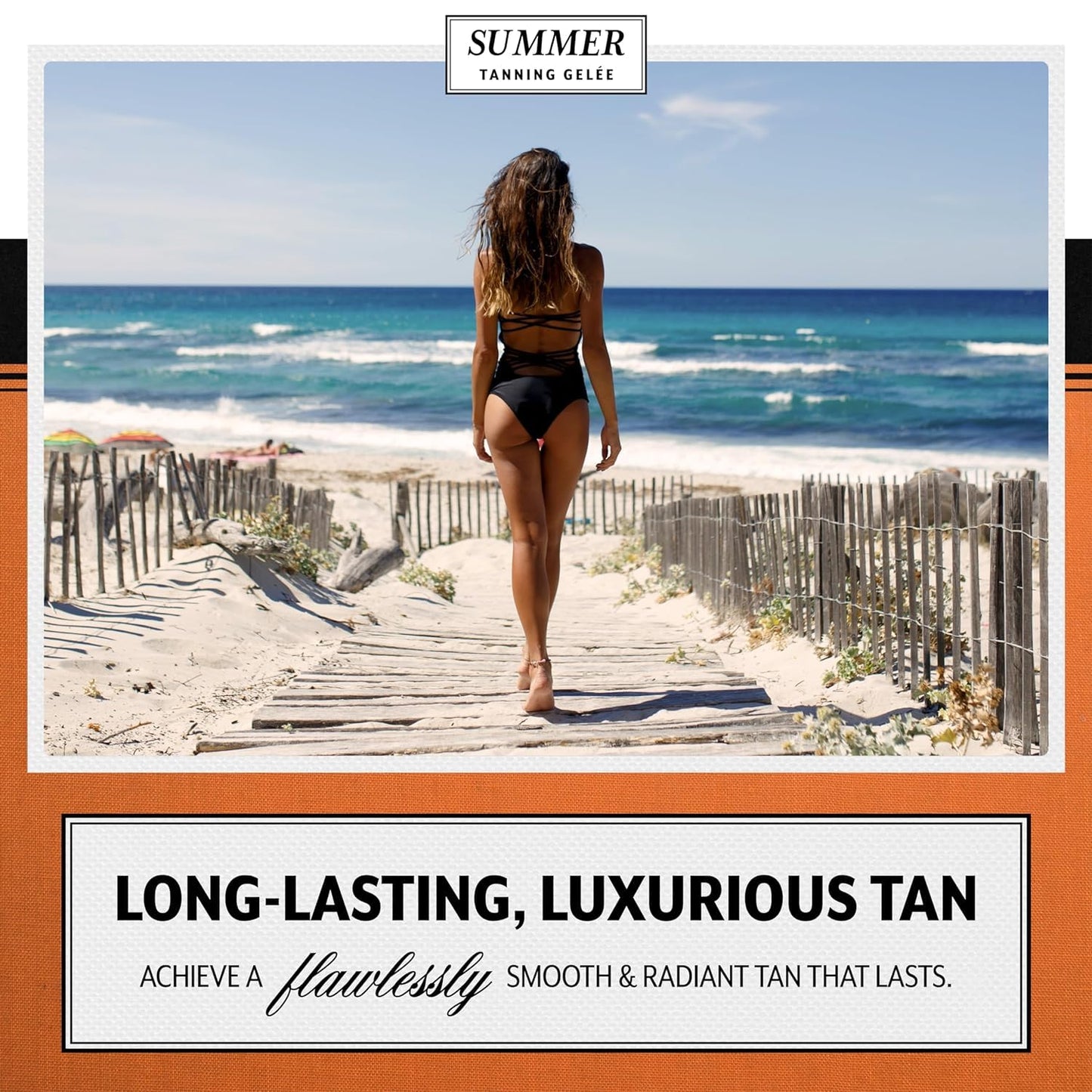 Summer Gelée Tanning Gel – SPF 4 Luxe Bronzing Accelerator – Hydrating & Silky Gel for a Deep, Radiant Tan – Non-Greasy, Fast-Absorbing Formula – 3.12 FL OZ – Made in USA