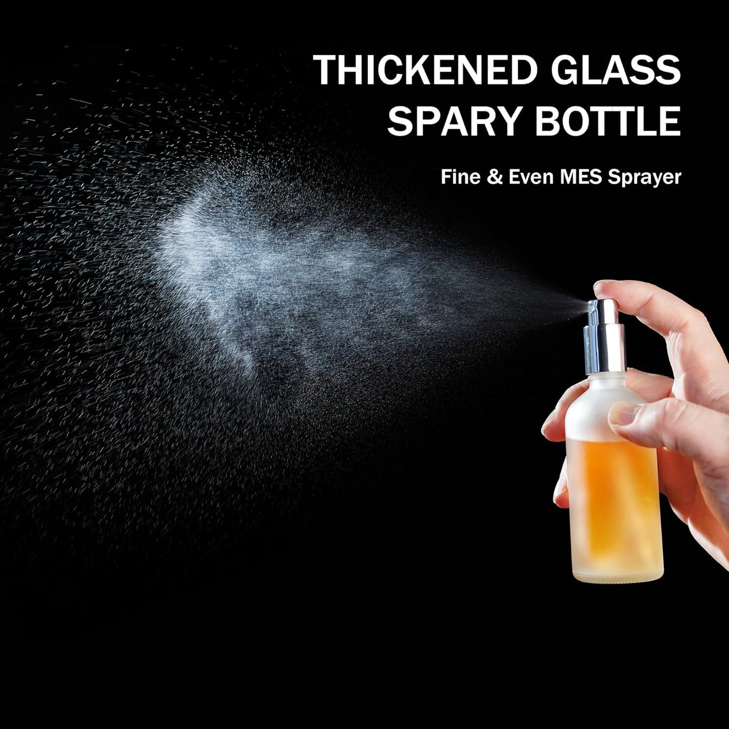 YU FENG Perfume Bottles Empty Glass Refillable Atomizer 3 Pack 100ml/3.4oz