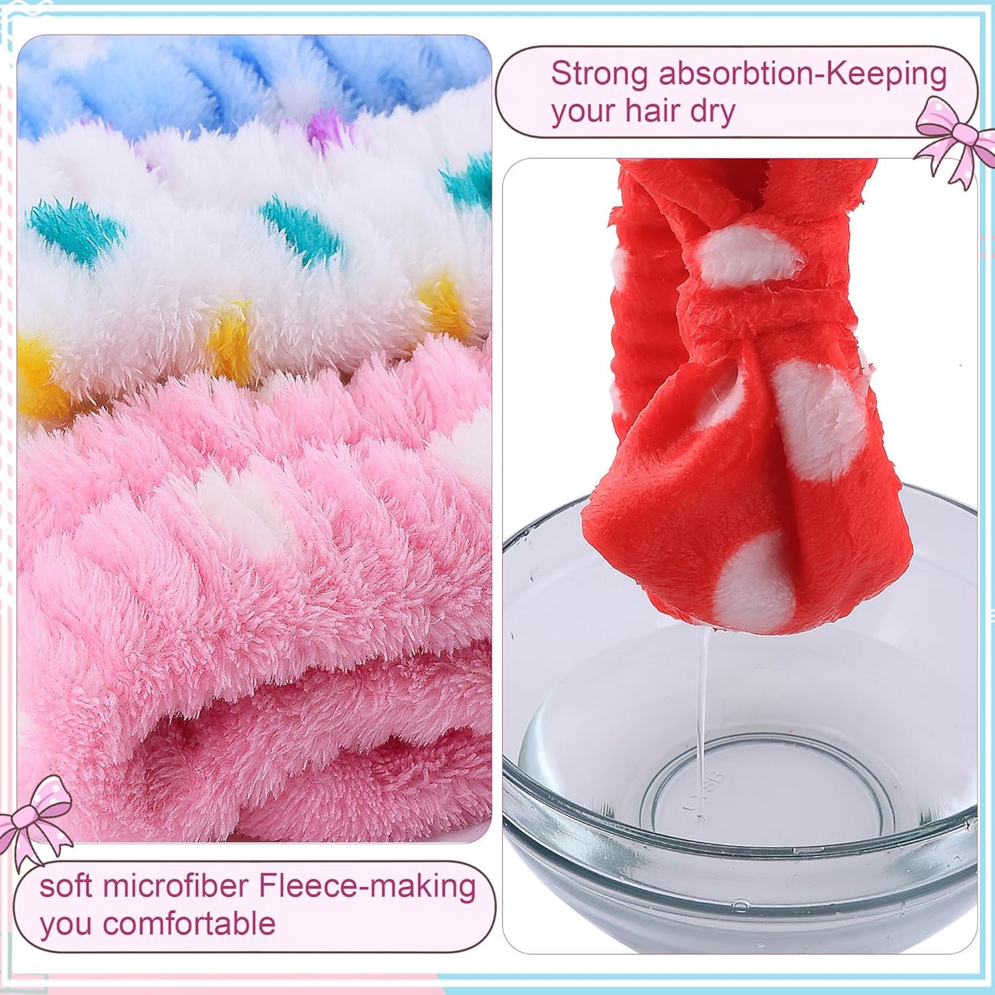 WSYUB Skincare Headband, 6pcs Headband for Washing Face,Spa&Makeup Headbands