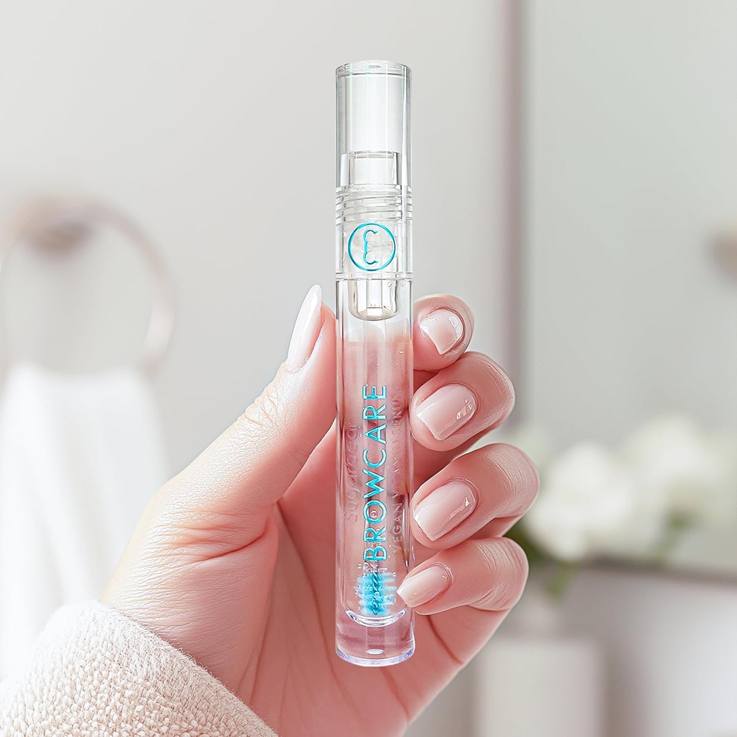 SugarbearPRO BrowCare Vitamin Serum with Peptides MSM and Biotin | Vegan Formula | 3 Month Supply for Fuller Healthier Looking Brows