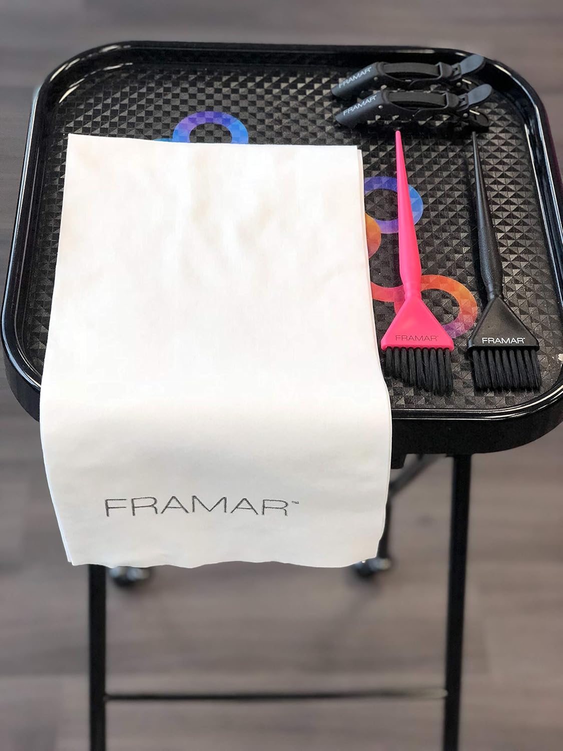 FRAMAR Biodegradable Salon Towels for Hair Stylist – Hair Towels for Women, Disposable Towel, Salon Towel, for Spa, Barber, Gym, Super Absorbent and Extra Soft – 50 Count